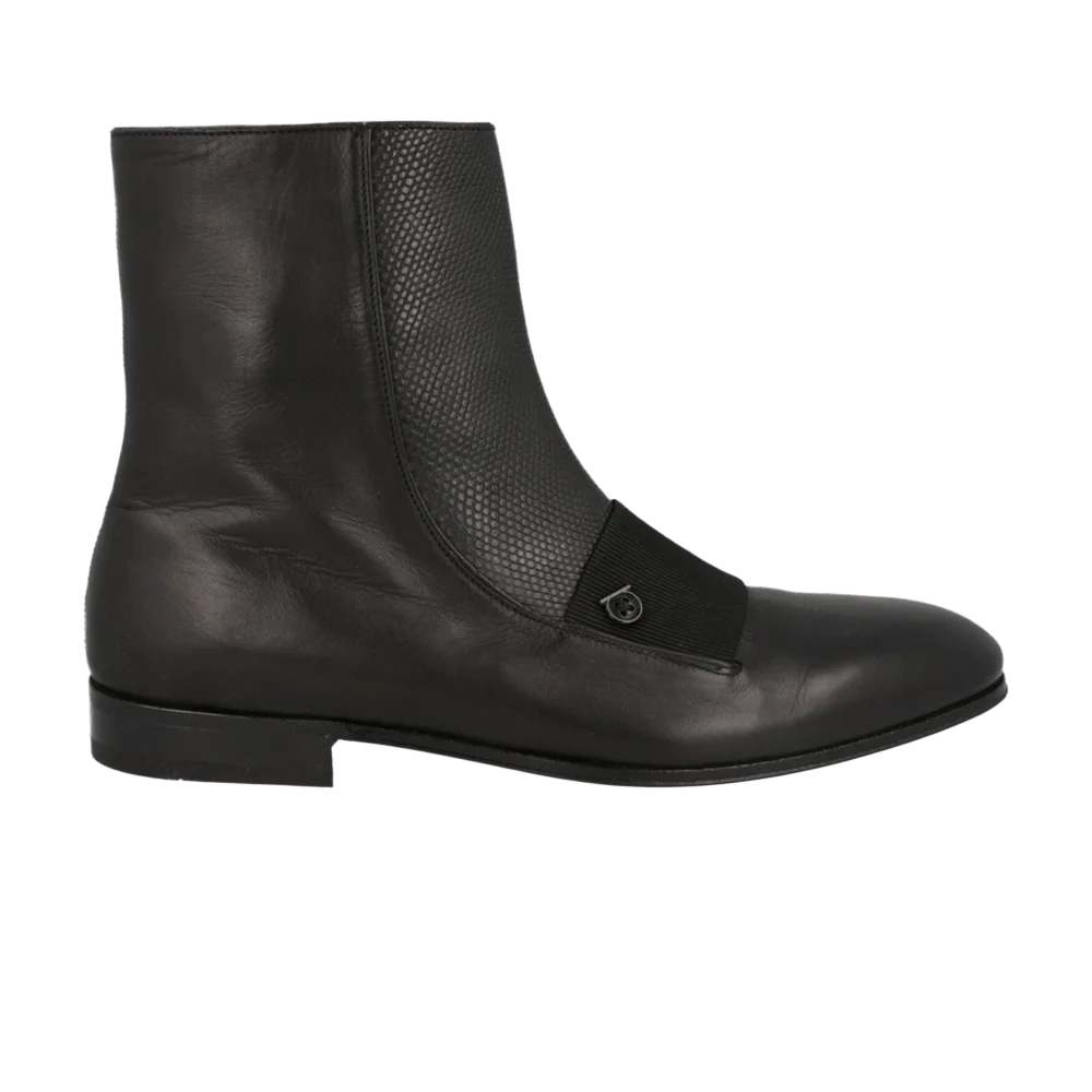 Botinki-Ferragamo-Geminiano-Gancini-Ankle-Boot-Black