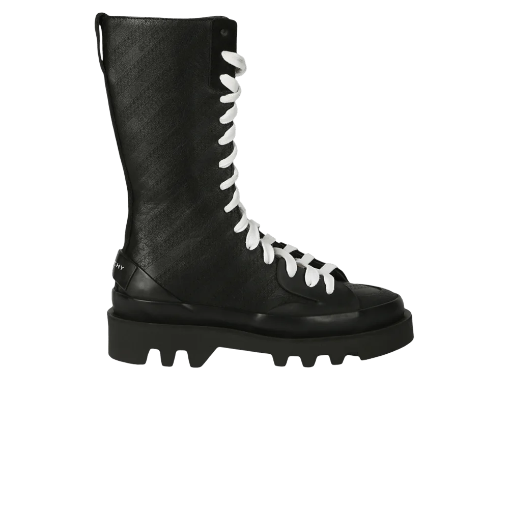 Botinki-Givenchy-Wmns-Clapham-Combat-Boot-Black-White