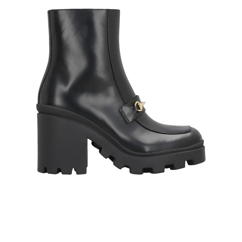 Botinki-Gucci-Wmns-Horsebit-Ankle-Boot-Black