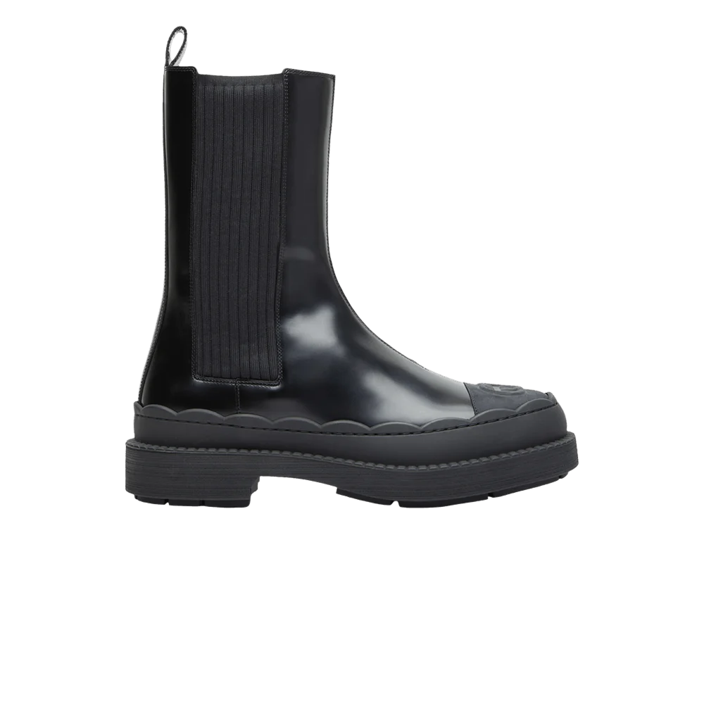 Botinki-Gucci-Wmns-Interlocking-G-Boot-Black
