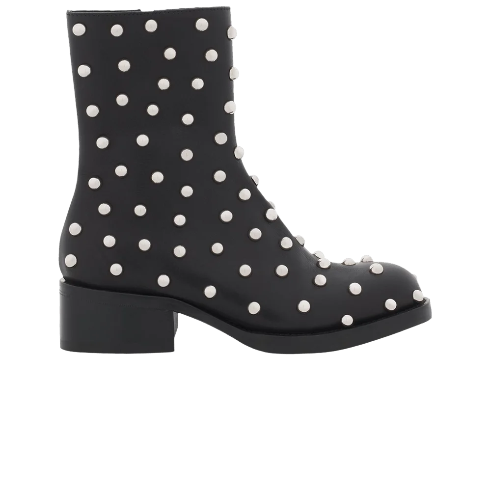 Botinki-Lanvin-Wmns-Medley-Studded-Leather-Ankle-Boot-Black-Silver