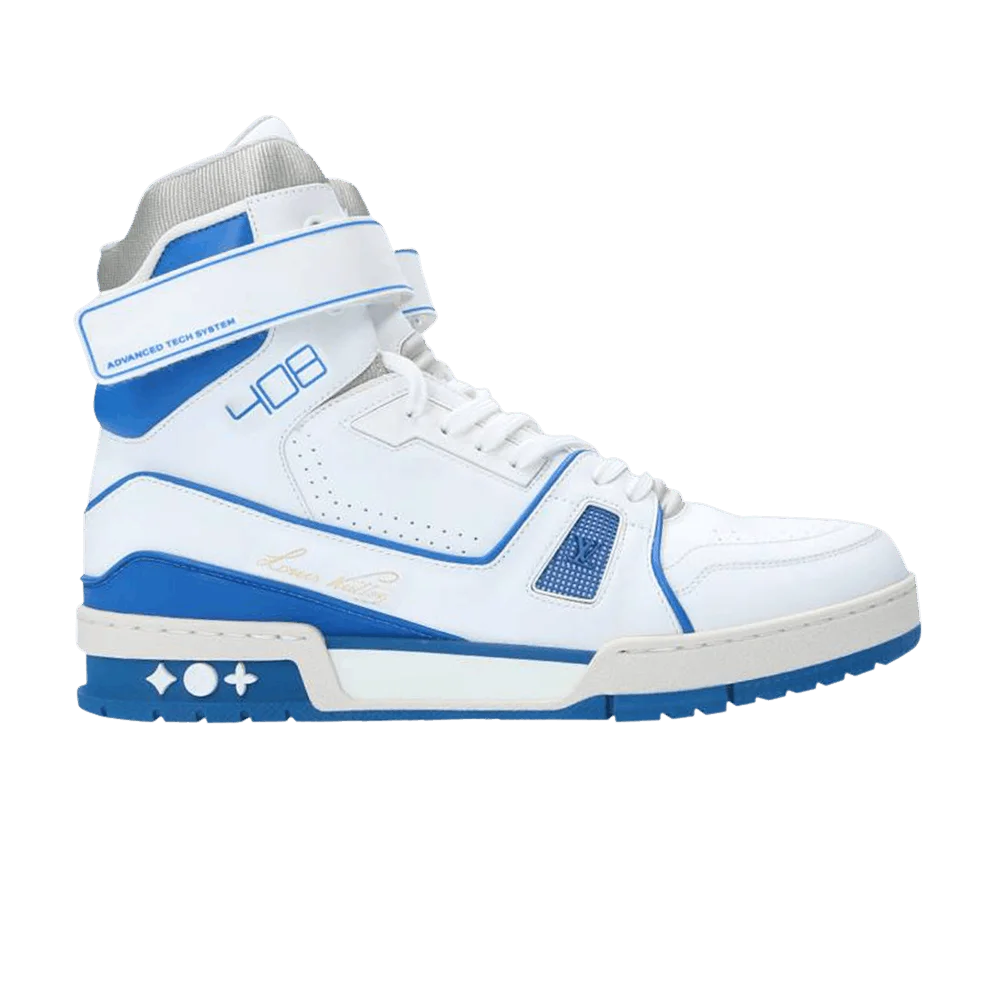 Botinki-Louis-Vuitton-Trainer-Sneaker-Boot-High-White-Blue