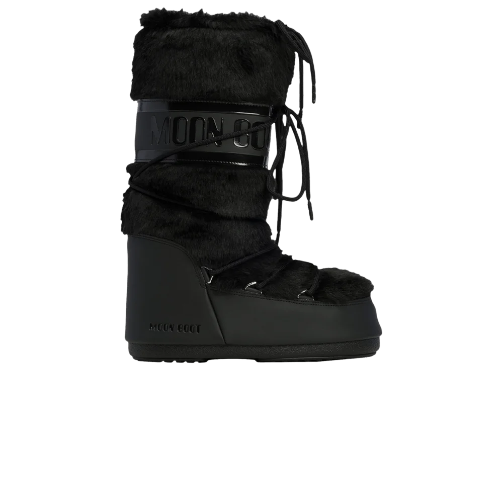 Botinki-Moon-Boot-Icon-Faux-Fur-Boot-Black