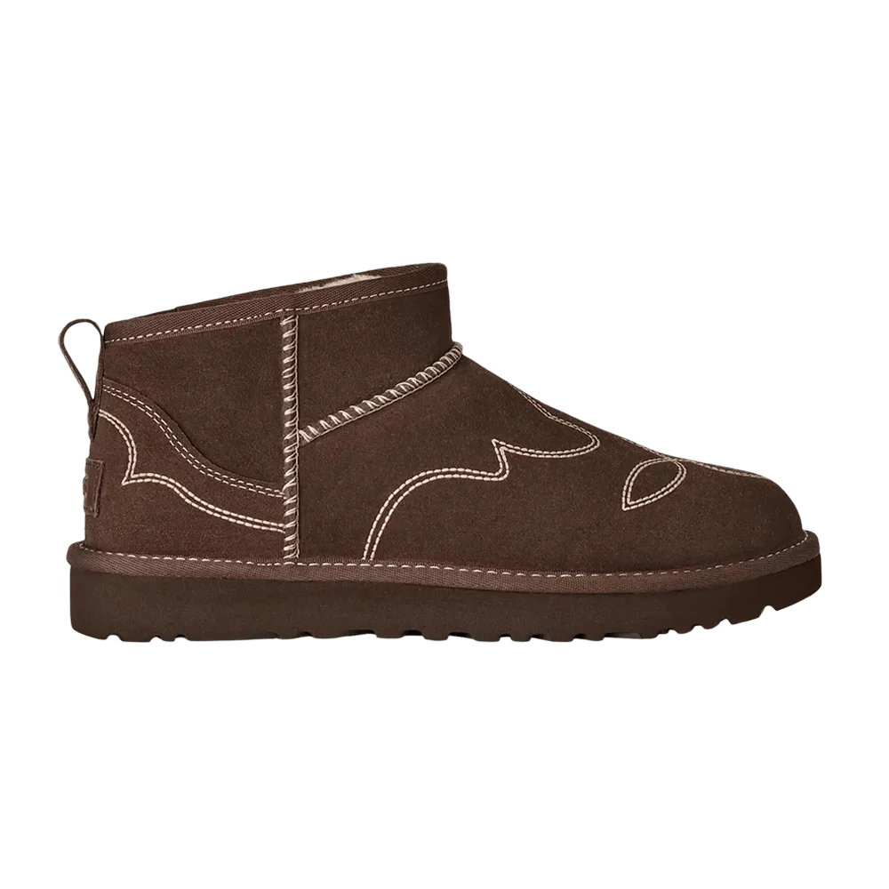 Botinki-UGG-Wmns-Classic-Ultra-Mini-Western-Burnt-Cedar