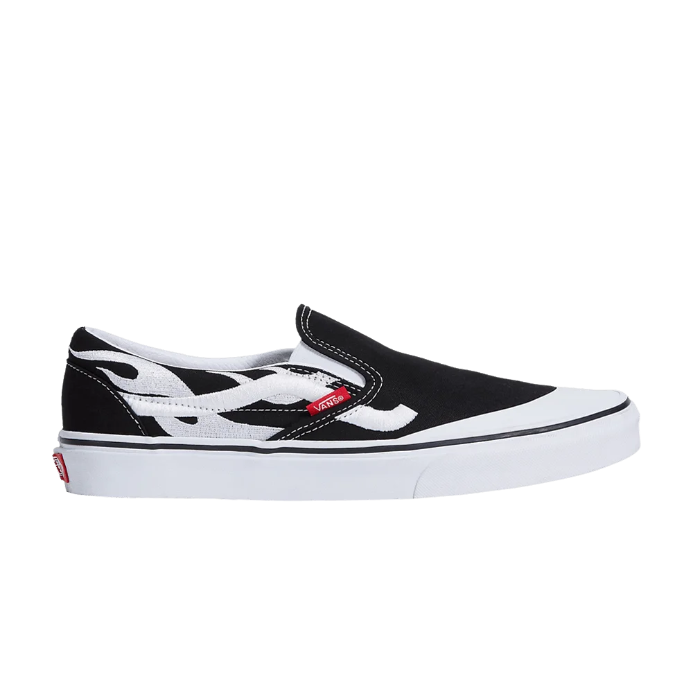 Kedy-AAP-Rocky-x-Vans-Classic-Slip-On-Worldwide-Pack-Black-White-Flame