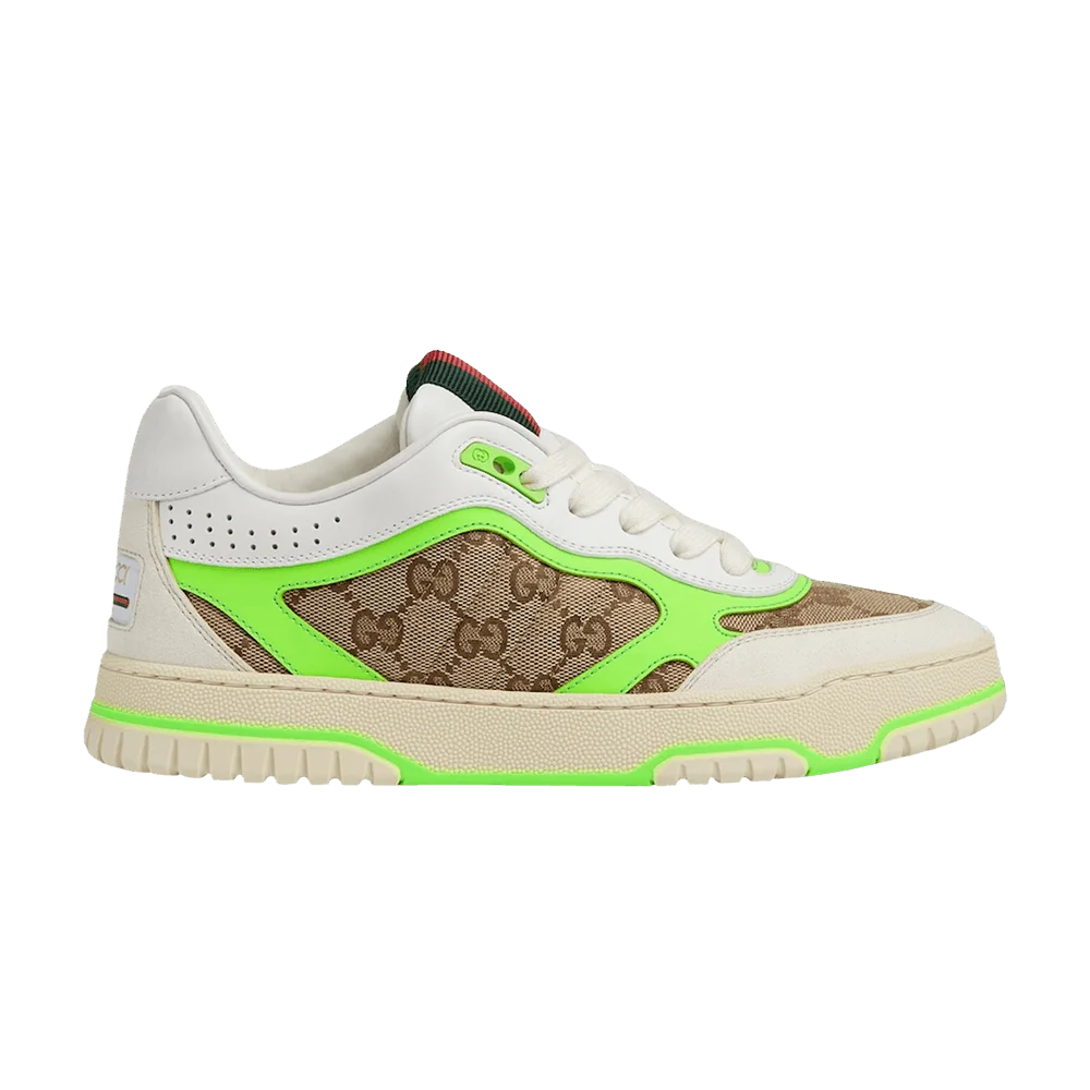 Kedy-Gucci-Wmns-Re-Web-Sneaker-GG-Canvas-Beige-Ebony-Green