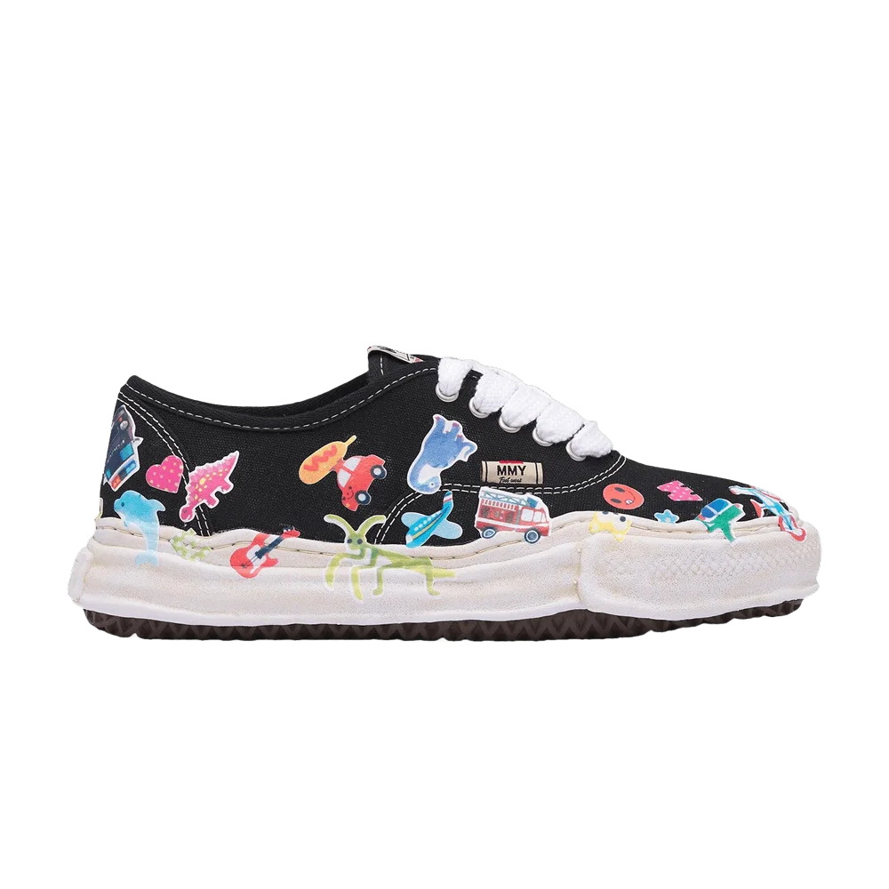 Kedy-Maison-Mihara-Yasuhiro-Baker-OG-Sole-Sticker-Printed-Canvas-Low-Black