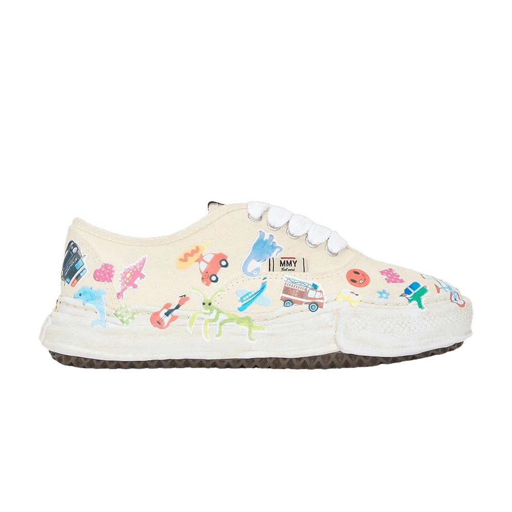 Kedy-Maison-Mihara-Yasuhiro-Baker-OG-Sole-Sticker-Printed-Canvas-Low-White