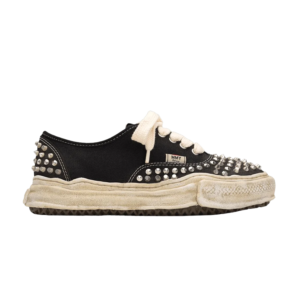 Kedy-Maison-Mihara-Yasuhiro-Baker-OG-Sole-Studded-Canvas-Low-Black