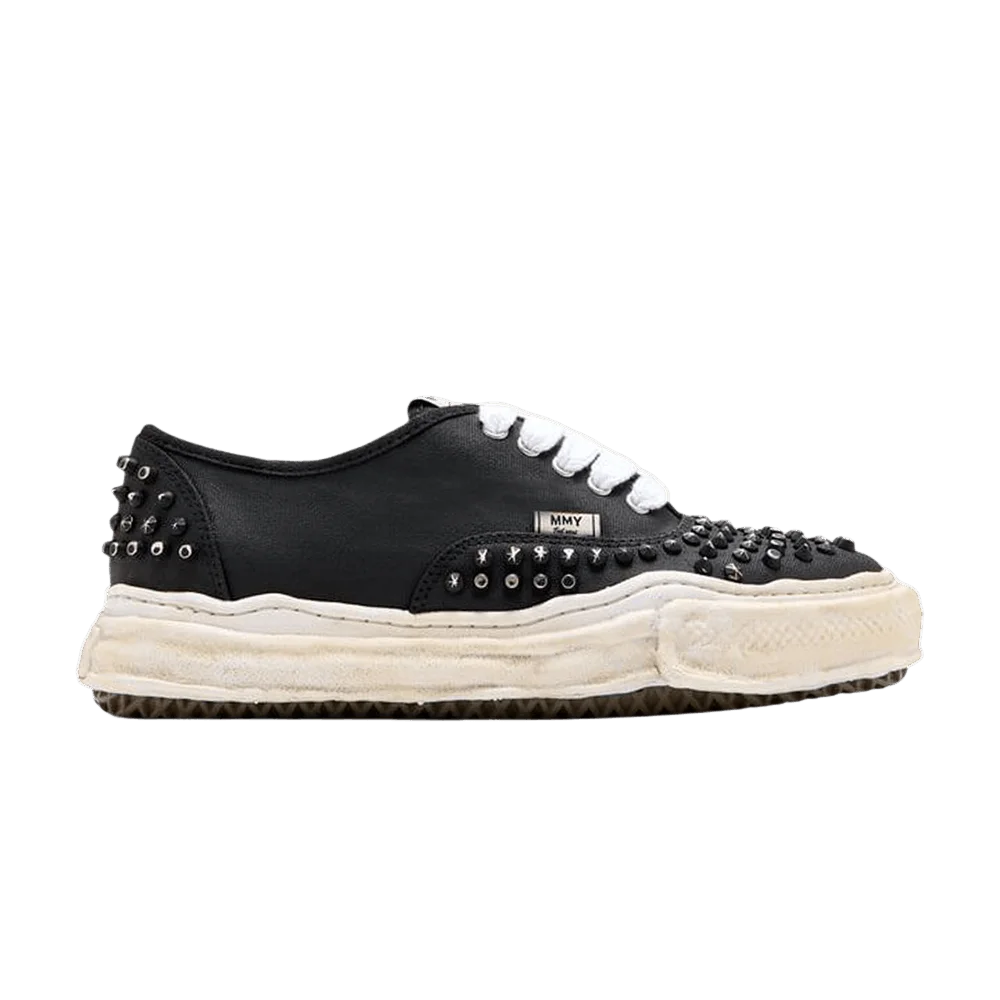 Kedy-Maison-Mihara-Yasuhiro-Baker-OG-Sole-Studded-Paint-Canvas-Low-Triple-Black
