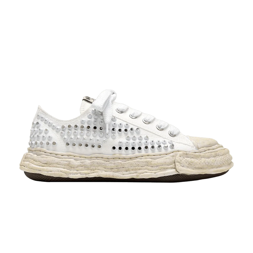 Kedy-Maison-Mihara-Yasuhiro-Peterson23-Og-Sole-Studded-Canvas-Low-White
