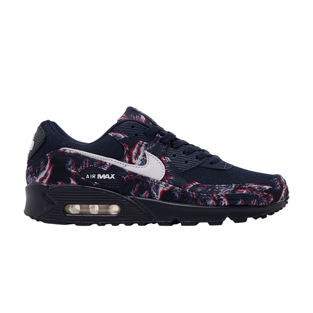 Kedy-Nike-Air-Max-90-Premium-Printed-Canvas-Blue