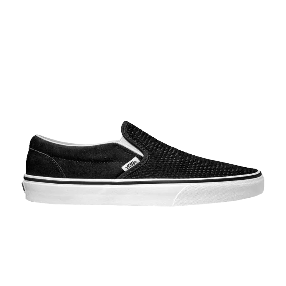 Kedy-Vans-Classic-Slip-On-Embossed-Suede-Black