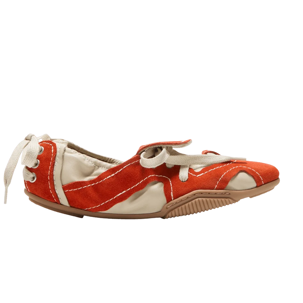 Krossovki-Acne-Studios-Wmns-Lace-Up-Shoe-Off-White-Orange