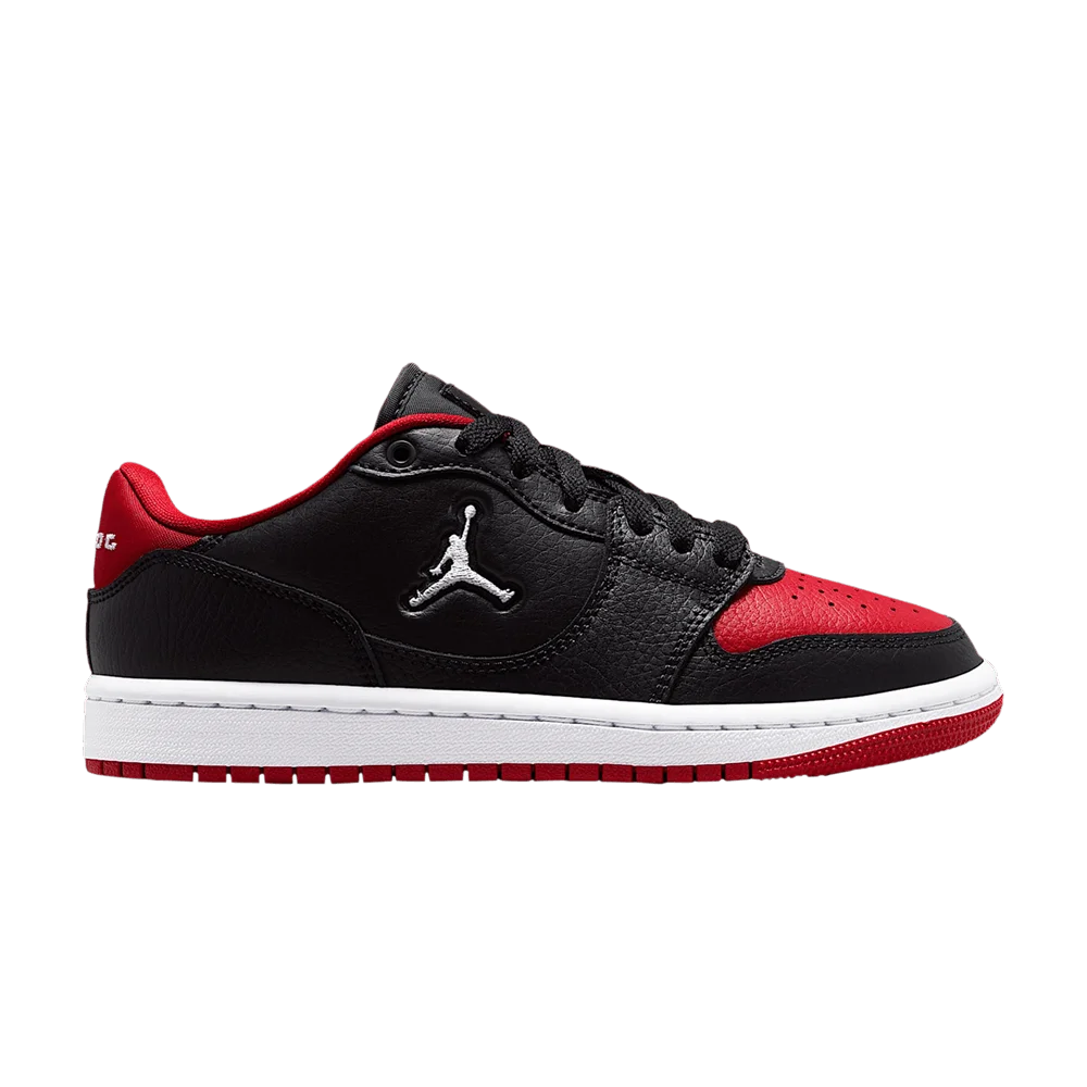 Krossovki-Air-Jordan-Court-Connect-Low-GS-Black-Gym-Red-White