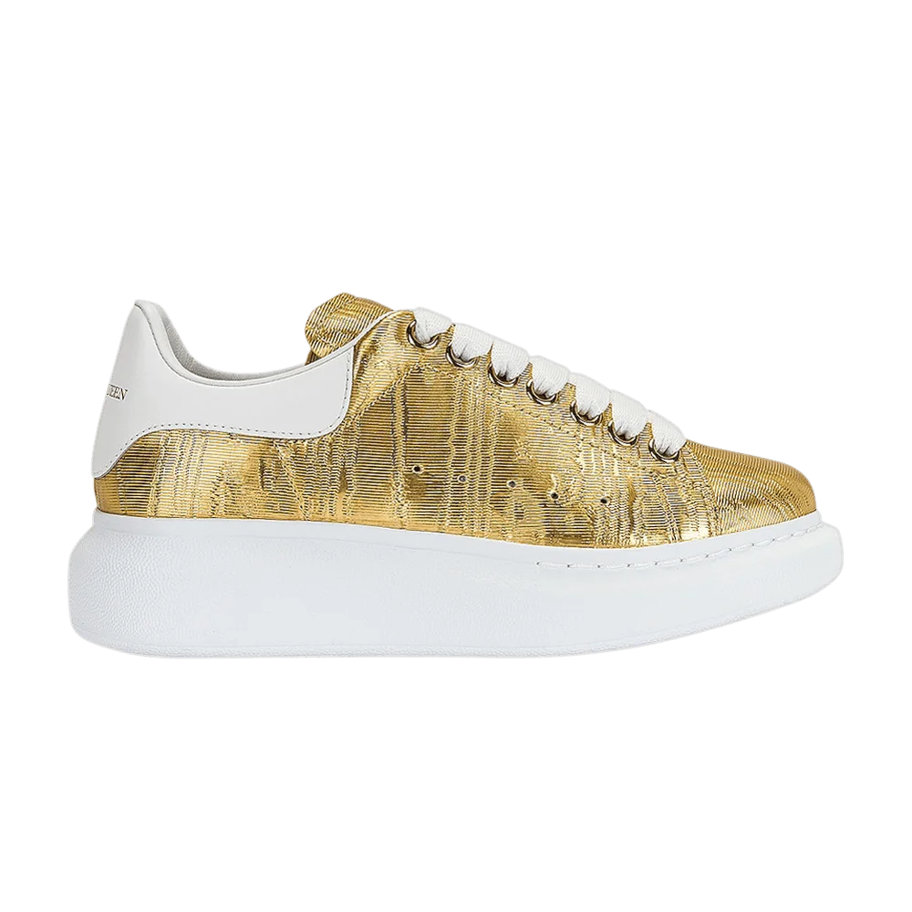 Krossovki-Alexander-McQueen-Oversized-Sneaker-Gold-Lacquered-Moire