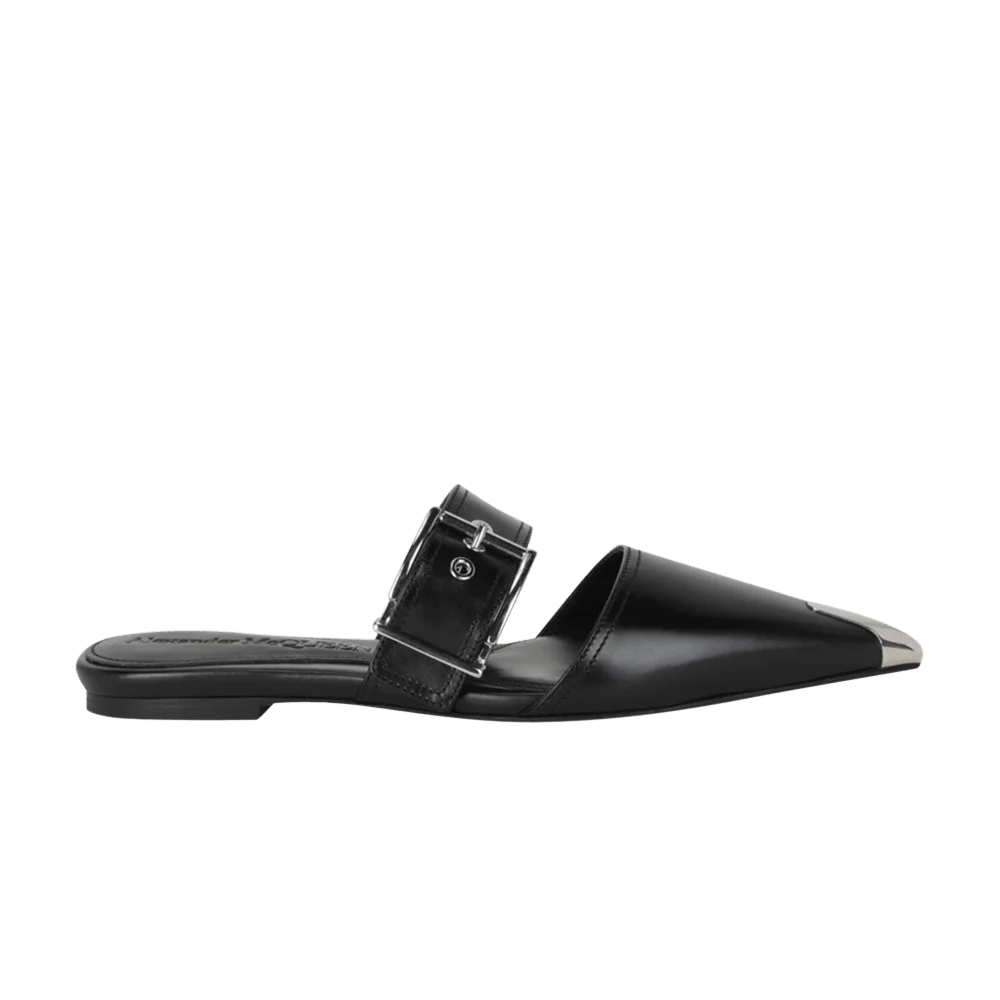 Krossovki-Alexander-McQueen-Wmns-Punk-Leather-Flat-Black-Silver