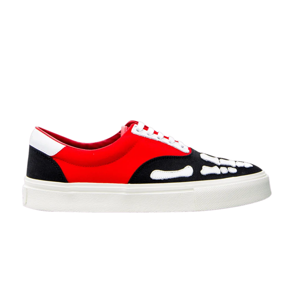 Krossovki-Amiri-Skel-Toe-Lace-Up-Black-Red