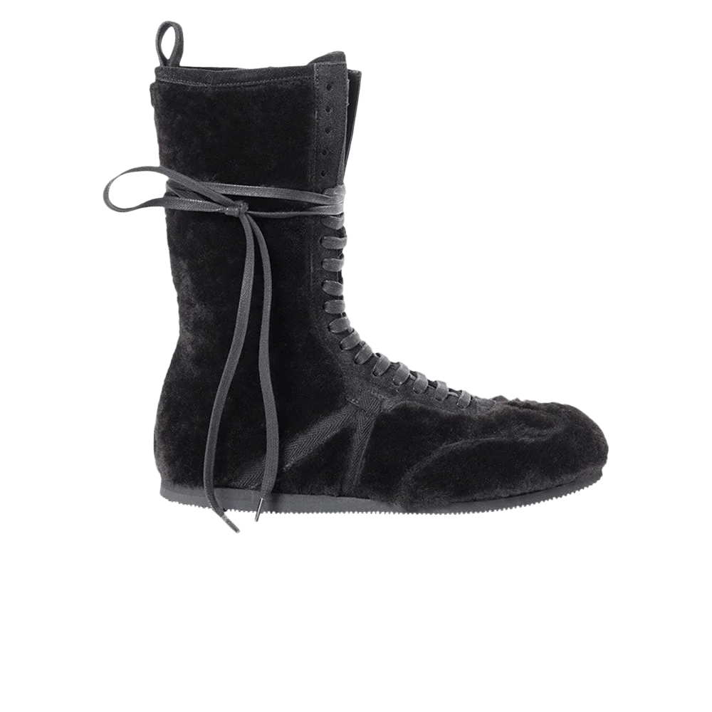 Krossovki-Ann-Demeulemeester-Wmns-Fides-Soft-High-Top-Boxing-Sneaker-Shearling-Dark-Brown