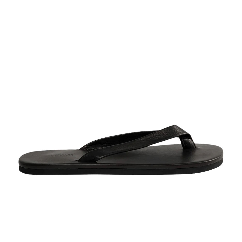 Krossovki-Auralee-Soft-Leather-Flip-Flop-Black
