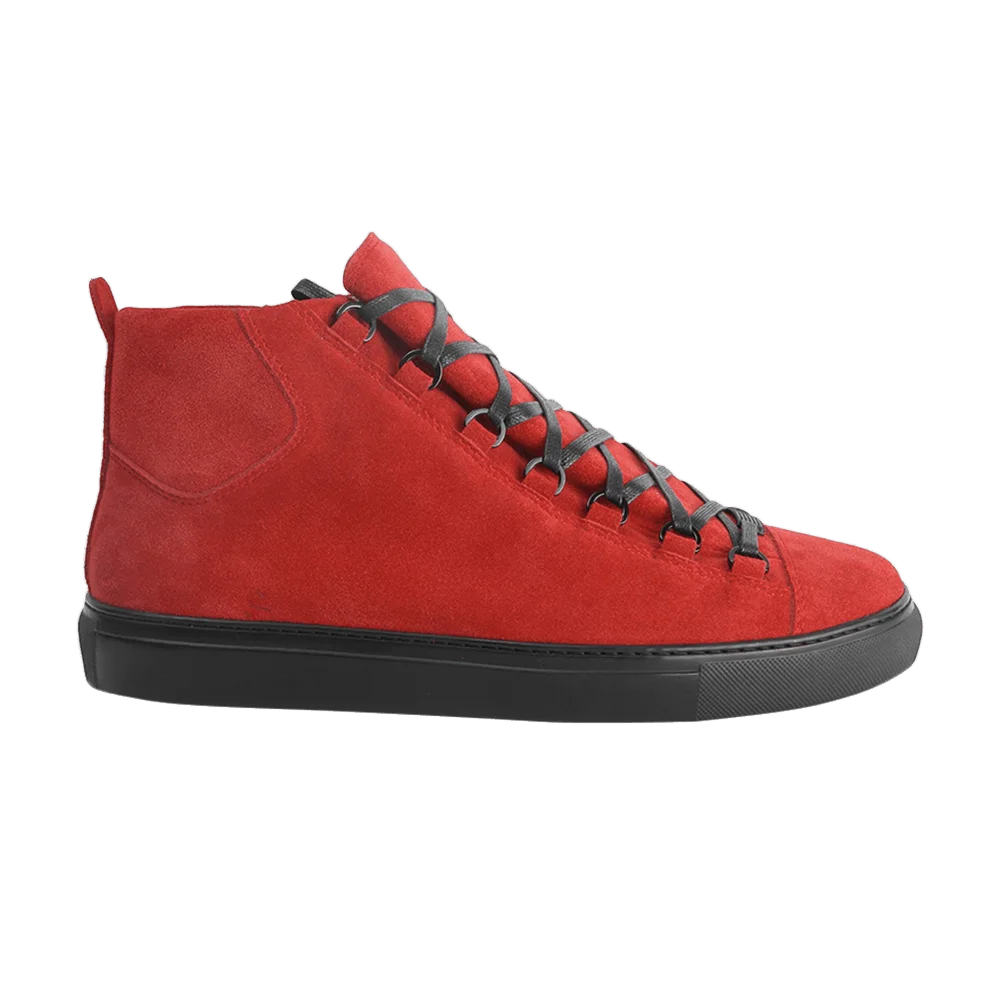 Krossovki-Balenciaga-Arena-High-Red-Black
