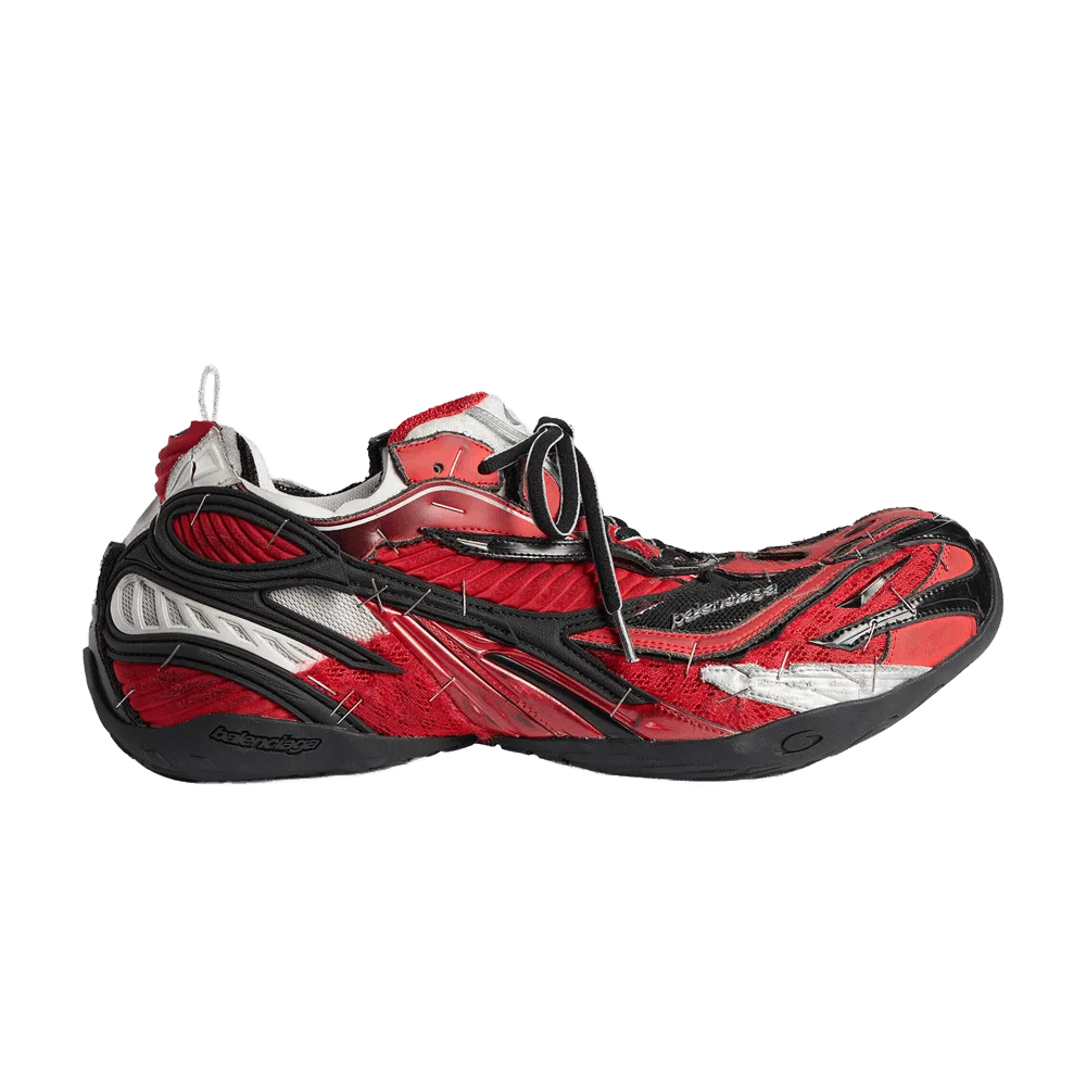 Krossovki-Balenciaga-Soleless-Sneakers-Red-Black-Silver