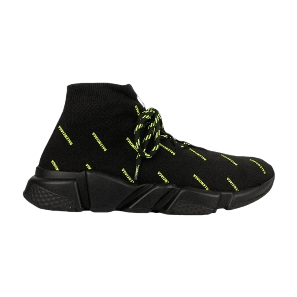 Krossovki-Balenciaga-Speed-Lace-Up-All-Over-Print-Black-Yellow-Fluo
