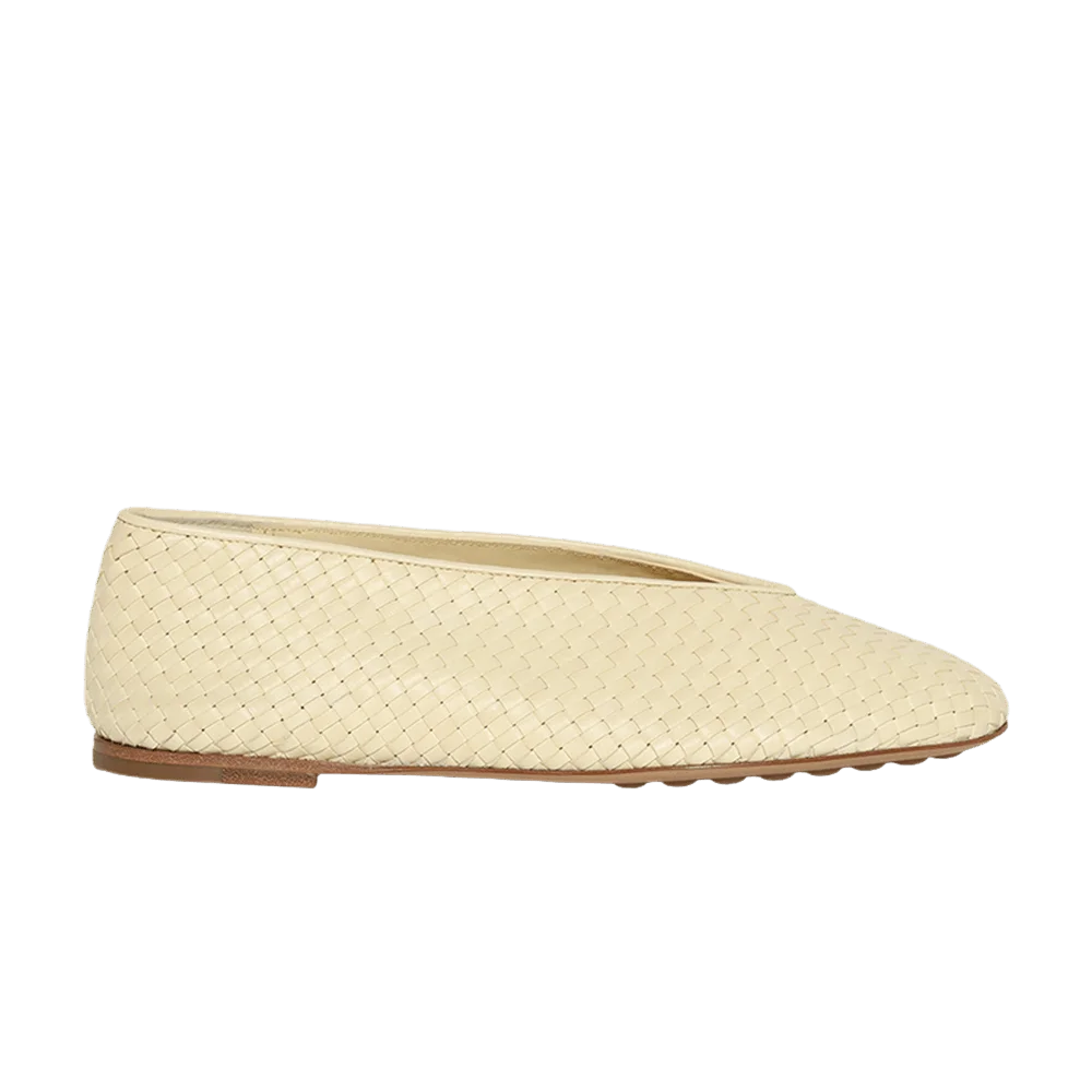 Krossovki-Bottega-Veneta-Wmns-Ballerina-Flat-Camomile