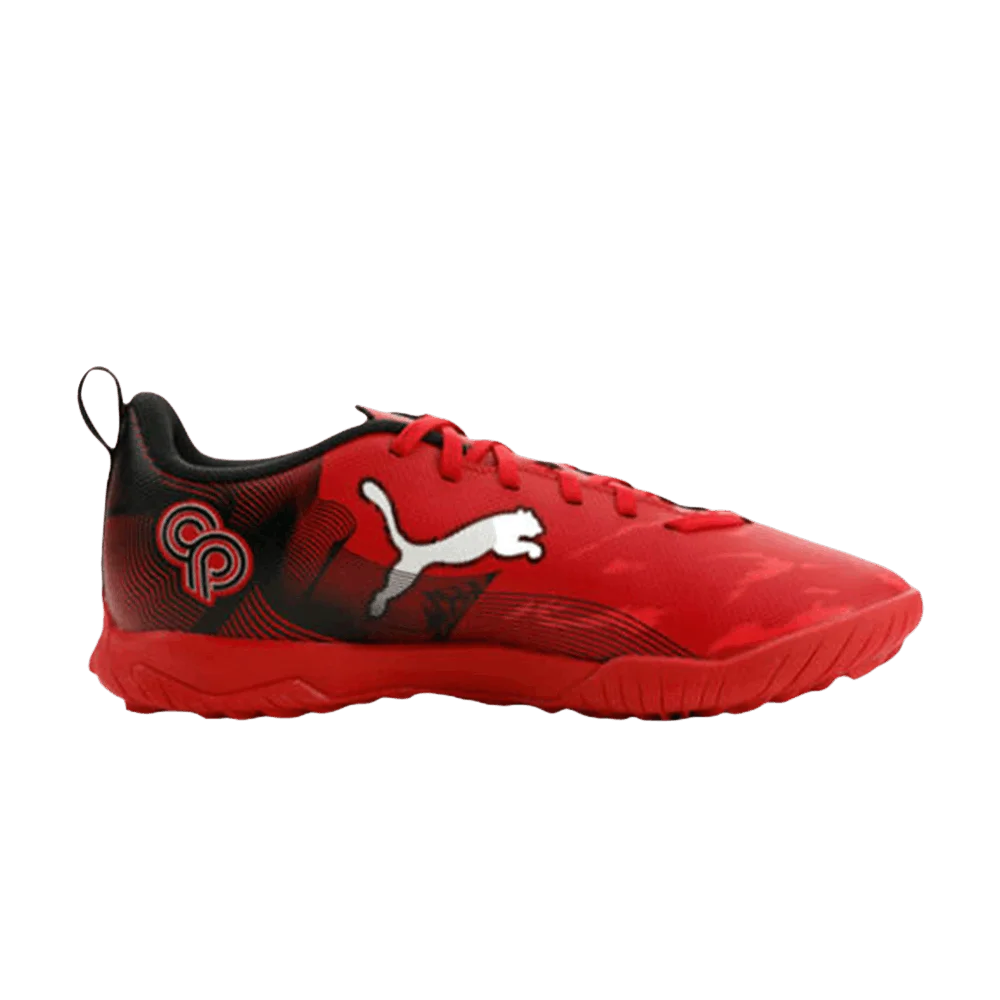 Krossovki-Christian-Pulisic-x-Puma-Ultra-6-Play-TF-GS-Black-Fast-Red