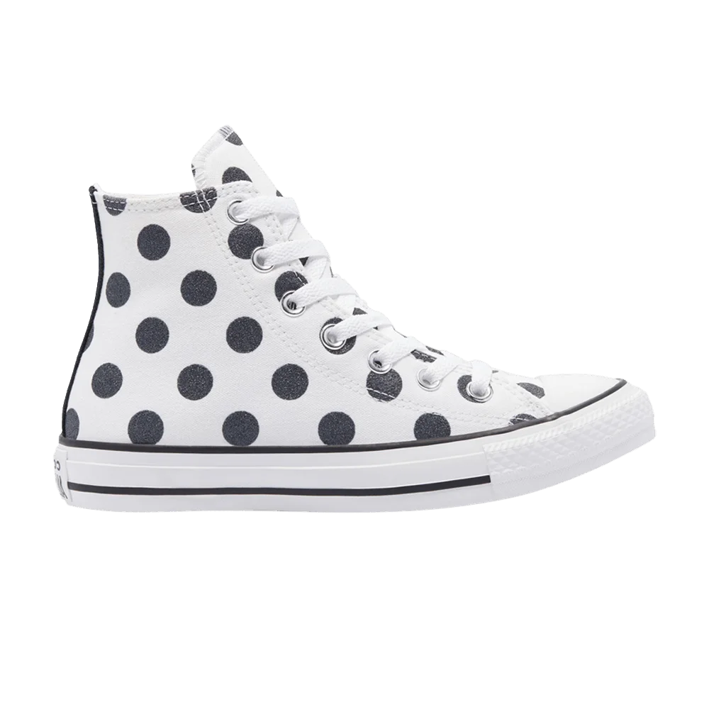 Krossovki-Converse-Chuck-Taylor-All-Star-High-Glitter-Shine-Polkadot-White