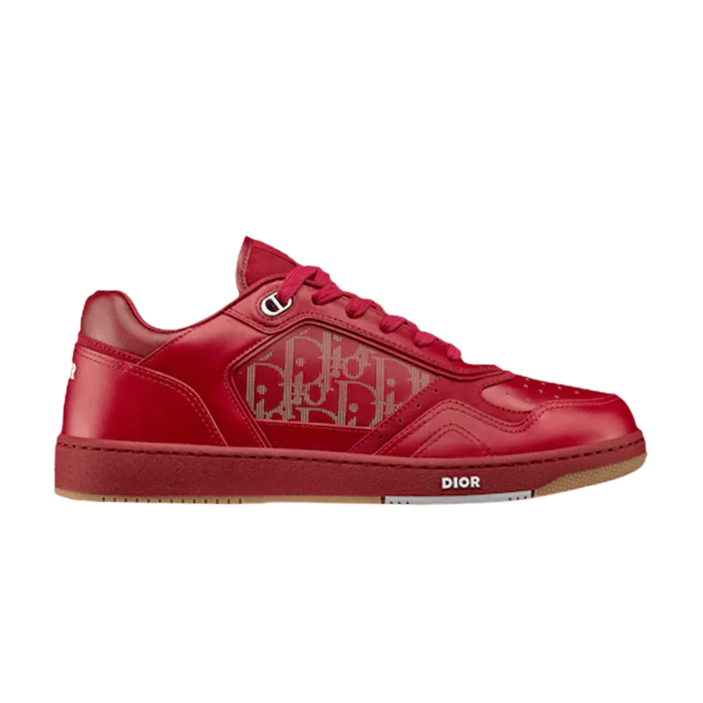 Krossovki-Dior-B27-Low-Dior-Oblique-Red-Gum