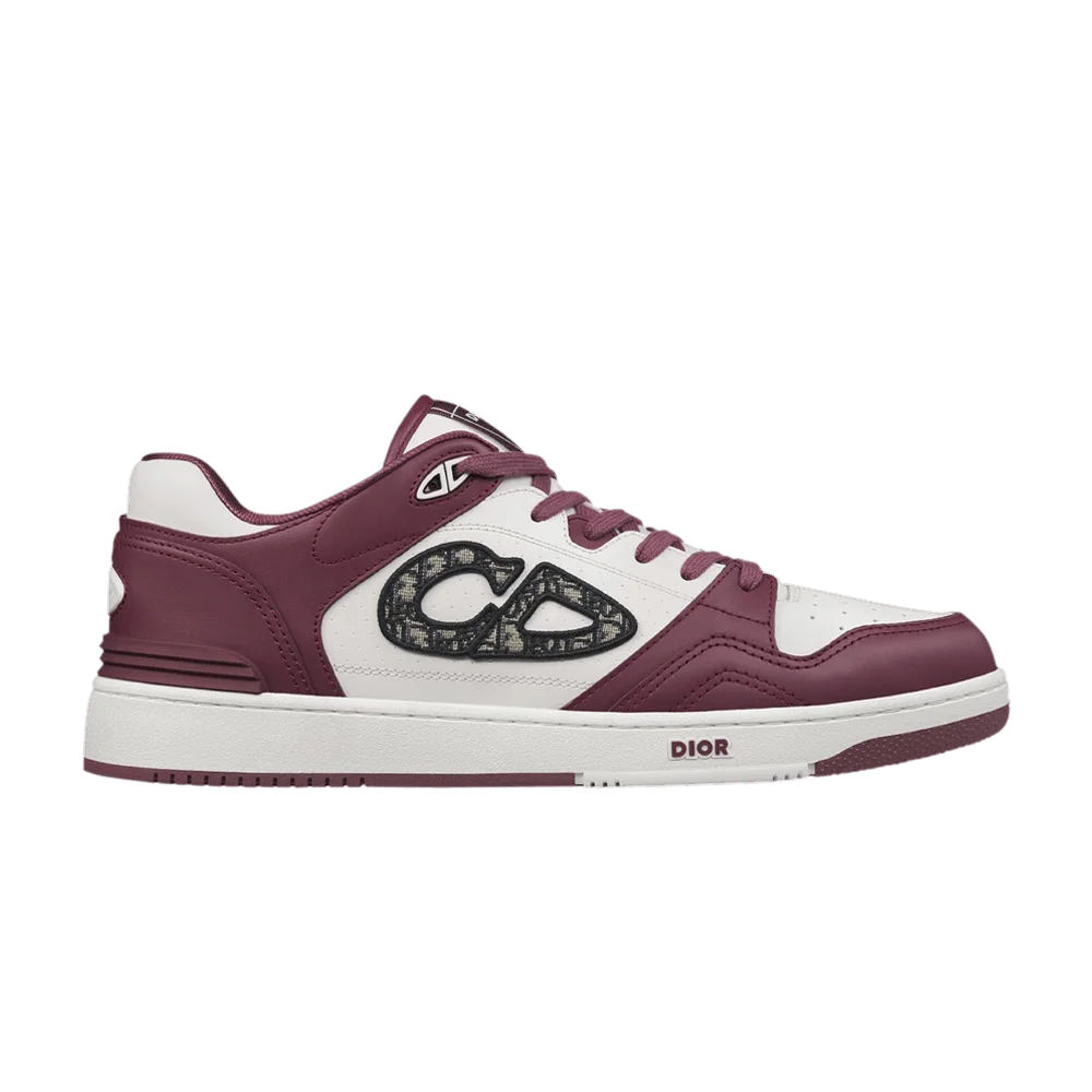 Krossovki-Dior-B57-Low-Dior-Oblique-Burgundy