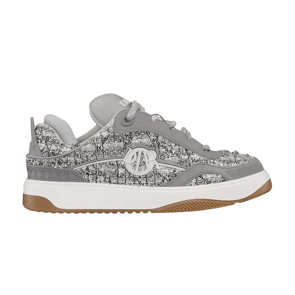 Krossovki-Dior-B9S-Skater-Tweed-Silver-Tone-Numbered