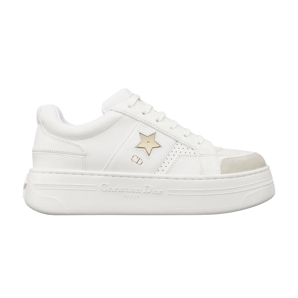 Krossovki-Dior-Wmns-Star-Platform-Sneaker-White-Gold