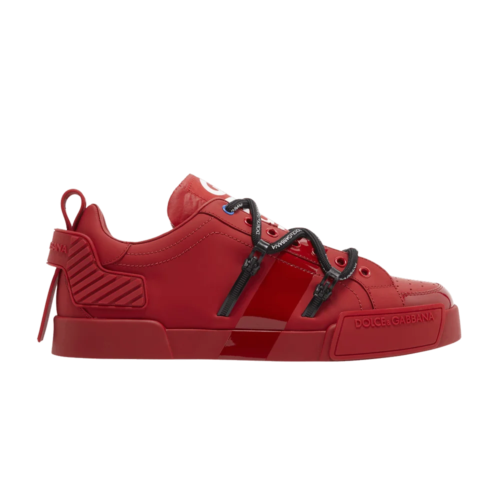 Krossovki-Dolce-Gabbana-Portofino-Low-Red