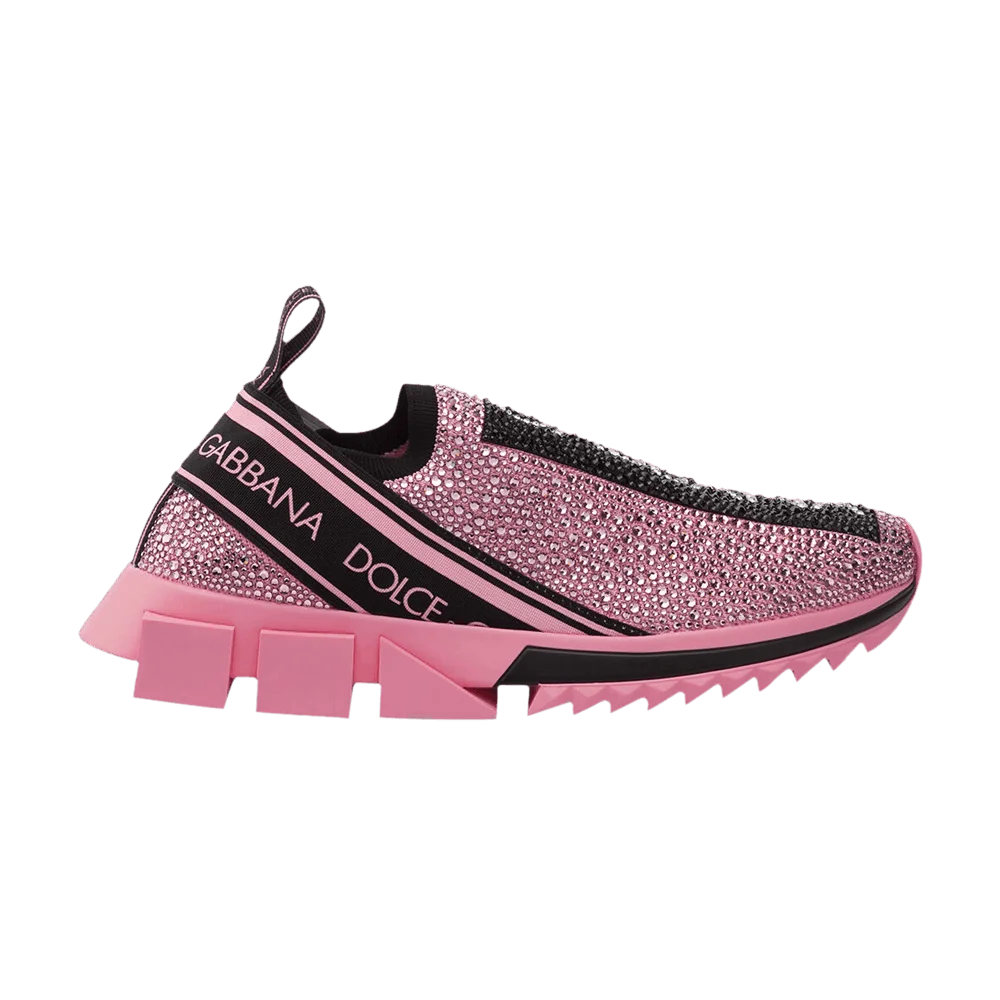 Krossovki-Dolce-Gabbana-Wmns-Sorrento-Melt-Pink-Crystals