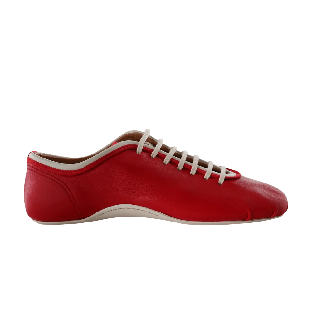 Krossovki-Dries-Van-Noten-Wmns-Lamb-Leather-Shoe-Red