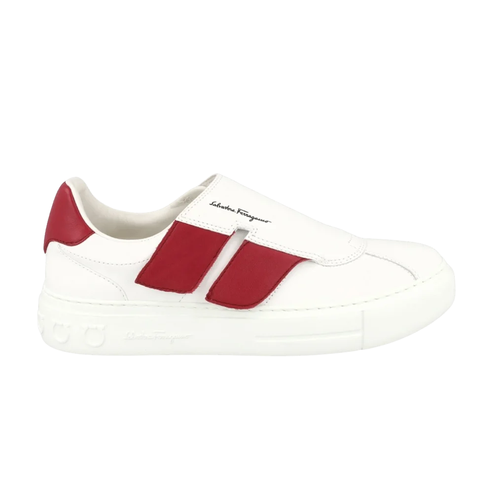 Krossovki-Ferragamo-Lima-Gancini-Low-Top-Sneaker-White