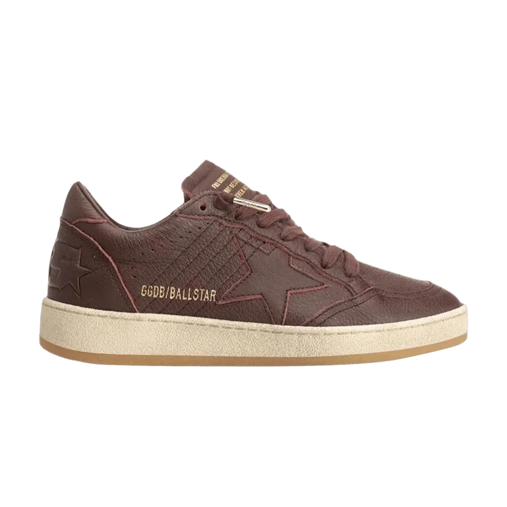 Krossovki-Golden-Goose-Ball-Star-Dark-Brown