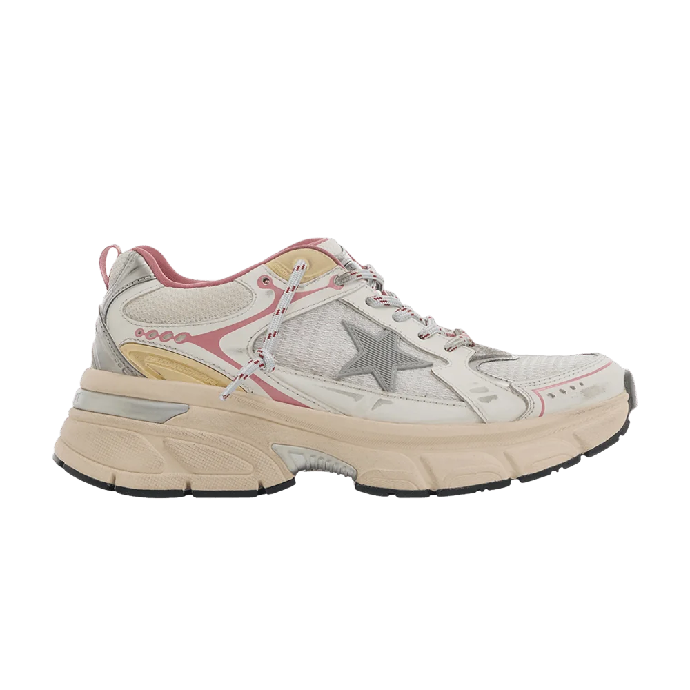 Krossovki-Golden-Goose-Wmns-Lightstar-Silver-White-Red