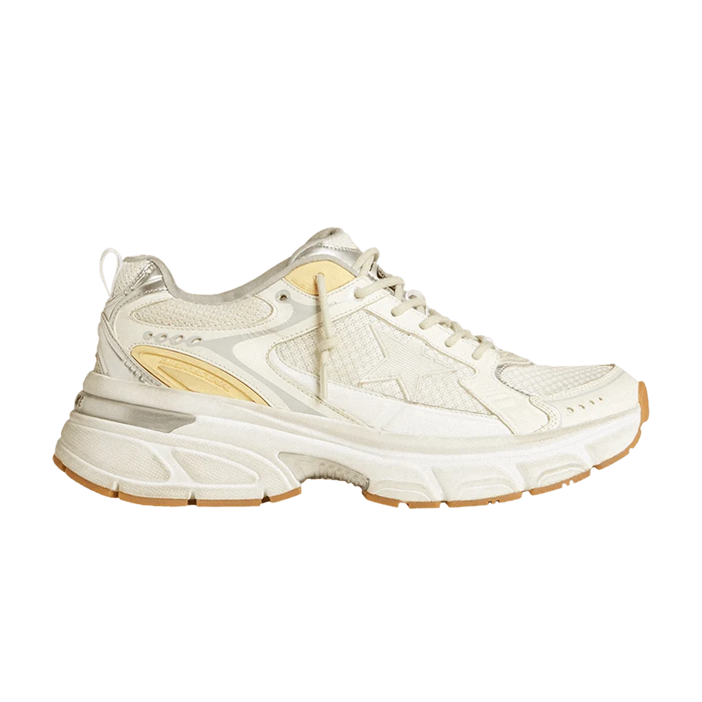 Krossovki-Golden-Goose-Wmns-Lightstar-White-Gold