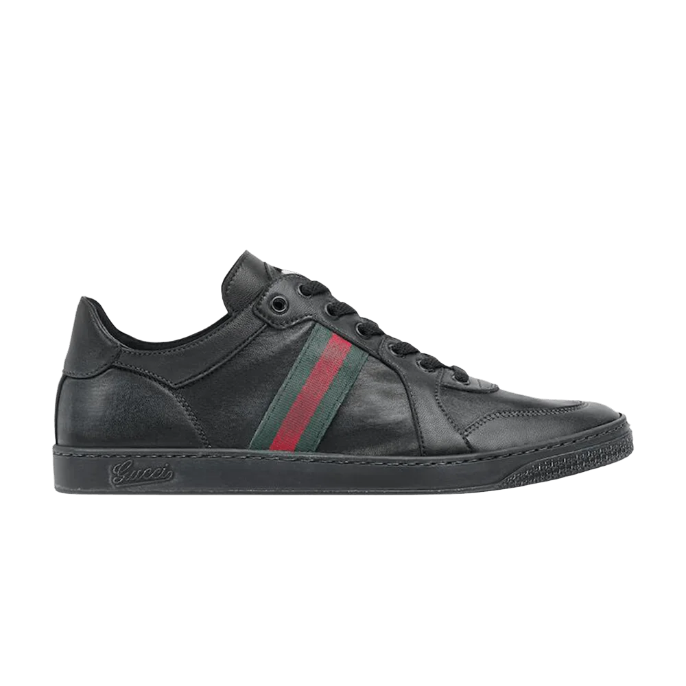 Krossovki-Gucci-Stretch-Low-Top-Sneaker-Black