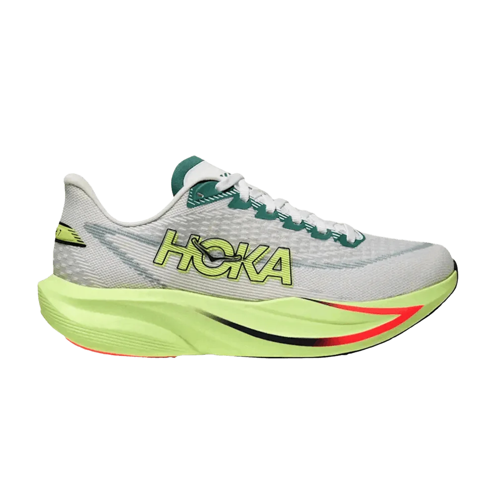 Krossovki-HOKA-Mach-7-2E-Wide-White-Green