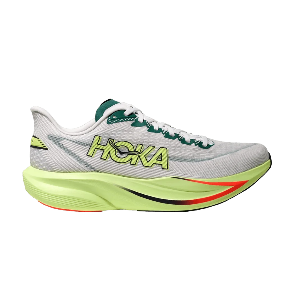 Krossovki-HOKA-Wmns-Mach-7-D-Wide-White-Green