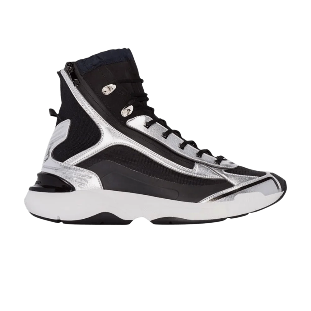 Krossovki-Hajime-Sorayama-x-Dior-B24-Runtek-High-Silver-Black
