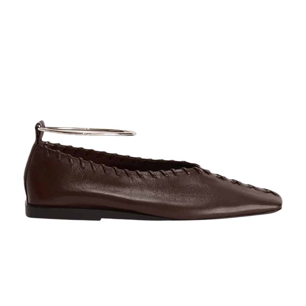 Krossovki-Jil-Sander-Wmns-Ballerina-Mahogany-Silver