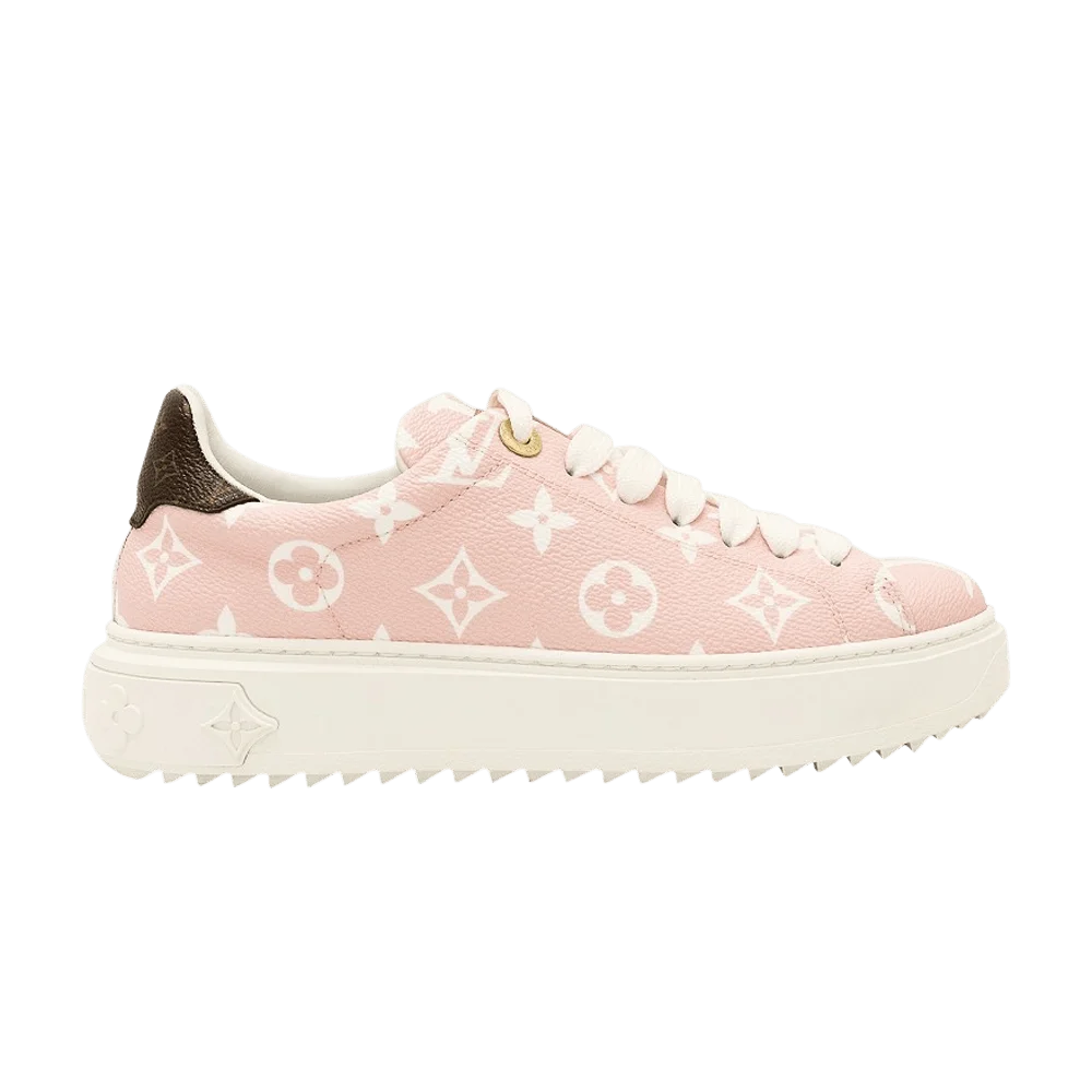 Krossovki-Louis-Vuitton-Wmns-Time-Out-Sneaker-Pink-Monogram