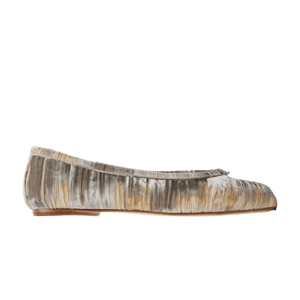 Krossovki-Maison-Margiela-Wmns-Tabi-Ballerina-Petrified-Oak-Velvet