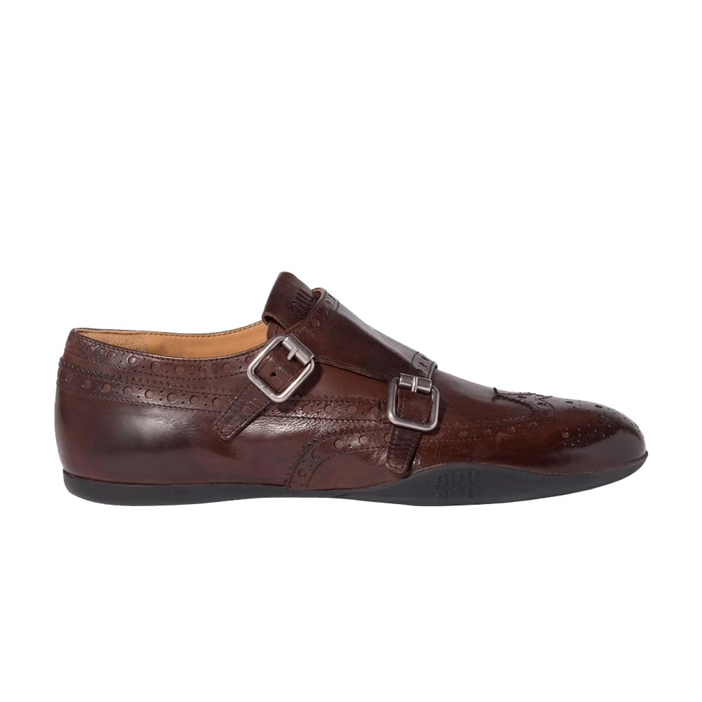 Krossovki-Miu-Miu-Wmns-Calf-Leather-Buckle-Brogue-Moro-Brown