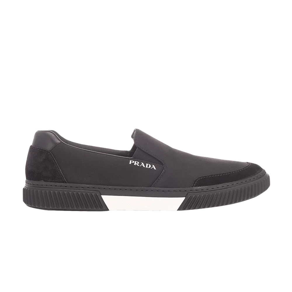 Krossovki-Prada-Leather-Slip-On-Black